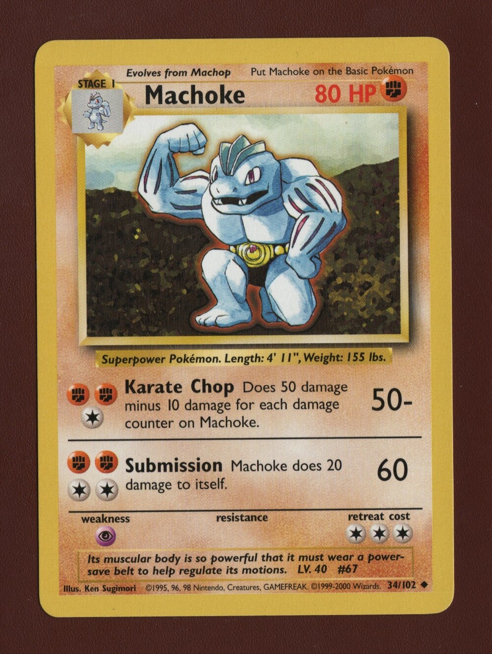 BASE SET 34 | MACHOKE